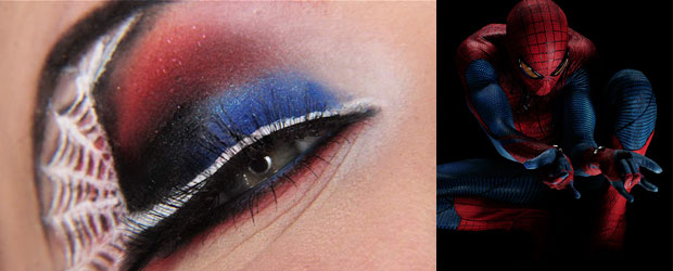 Maquillaje inspirado en Spider-Man - GeekandChic
