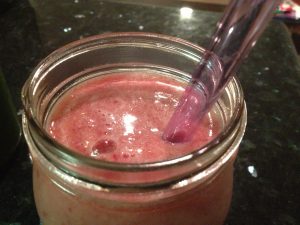 Smoothie Energizante de Frambuesa